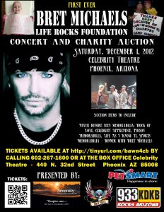 Life Rocks Charity Foundation Concert Flyer